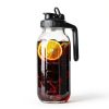 64oz Glass Pitcher by NIJIALGEXPY Mason Jar Style with Airtight Lid-6