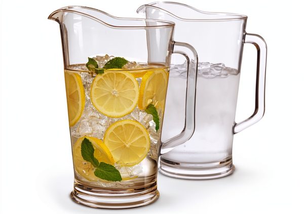 US Acrylic 64oz Bistro Clear Pitcher Set of 2 Shatterproof BPA Free-0