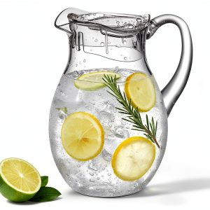 Clear Plastic Pitcher 72oz with Lid by Meolibour Beverage Jug-0