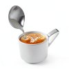Milk Frothing Pitcher UMUACCAN 590ml Stainless Steel Jug with Pen-1