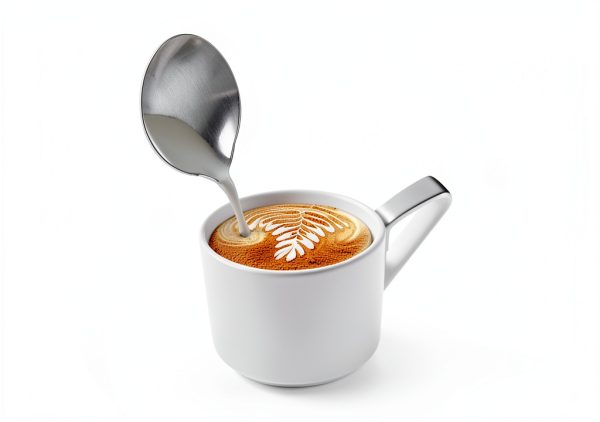 Milk Frothing Pitcher UMUACCAN 590ml Stainless Steel Jug with Pen-1