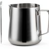 Milk Frothing Pitcher UMUACCAN 590ml Stainless Steel Jug with Pen-0