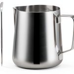 Milk Frothing Pitcher UMUACCAN 590ml Stainless Steel Jug with Pen-0