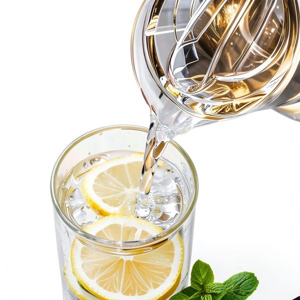 Clear Plastic Pitcher 72oz with Lid by Meolibour Beverage Jug-4