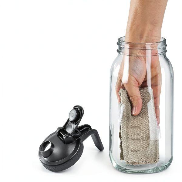 Breast Milk Pitcher Mihlapi 32oz Mason Jar with Leak‑Proof Lid-3