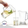 US Acrylic 64oz Bistro Clear Pitcher Set of 2 Shatterproof BPA Free-1