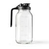 64oz Glass Pitcher by NIJIALGEXPY Mason Jar Style with Airtight Lid-1