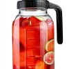 64oz Glass Pitcher by NIJIALGEXPY Mason Jar Style with Airtight Lid-0
