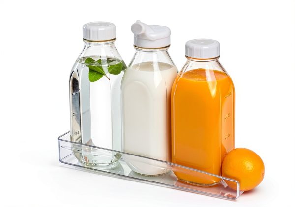 Glass Milk Bottle 2 Pack by Syntic – 32oz Airtight Reusable Jugs-5